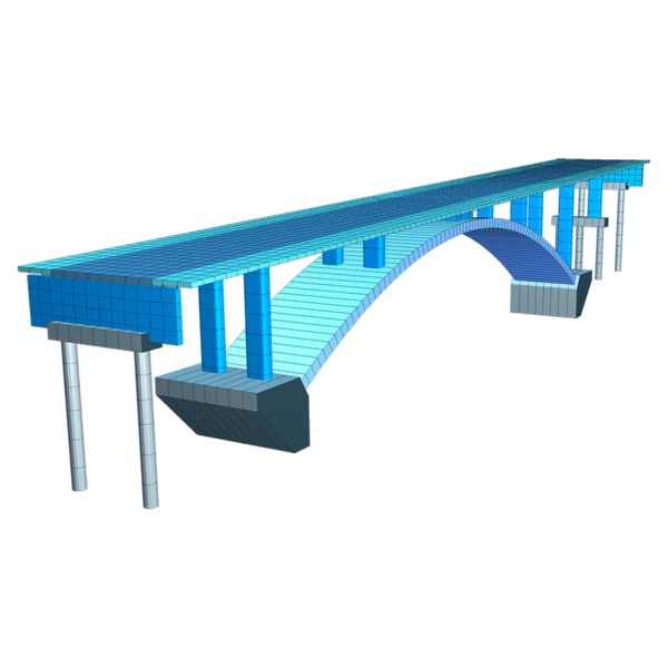 FEM 3D Paket - Brückenbau